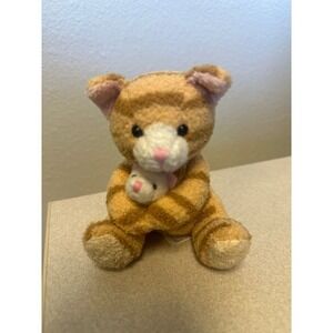 Vintage Russ Luv Pets Mother Tabbies Cat and Baby Bean Bag Plush 4"